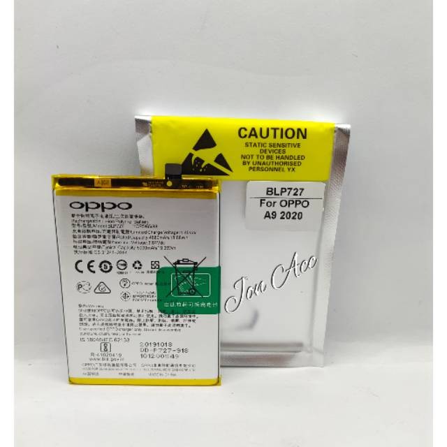 Baterai Batre Battery Oppo A9 2020 BLP 727 BLP727 BLP-727 Original