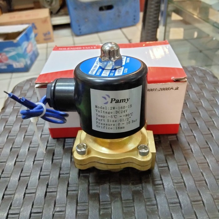 

Solenoid 2W 1/2" kuningan / solenoid kuningan 2W-160-15 DC24