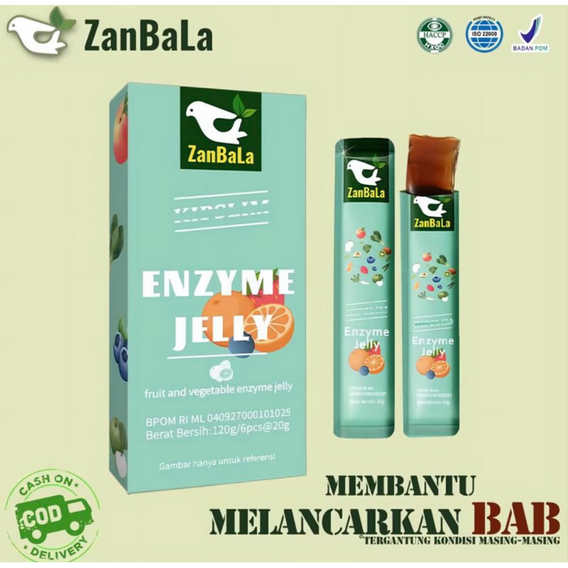 

[READY] ZANBALA ENZYME JELLY FRUIT & VEGETABLE MEMBANTU MELANCARKAN BAB