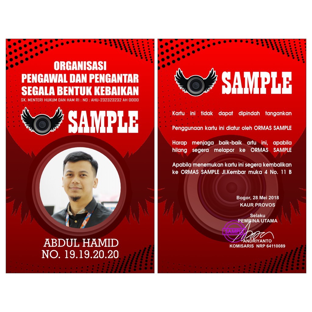 

JASA DESAIN ID CARD DAN TALI LANYARD