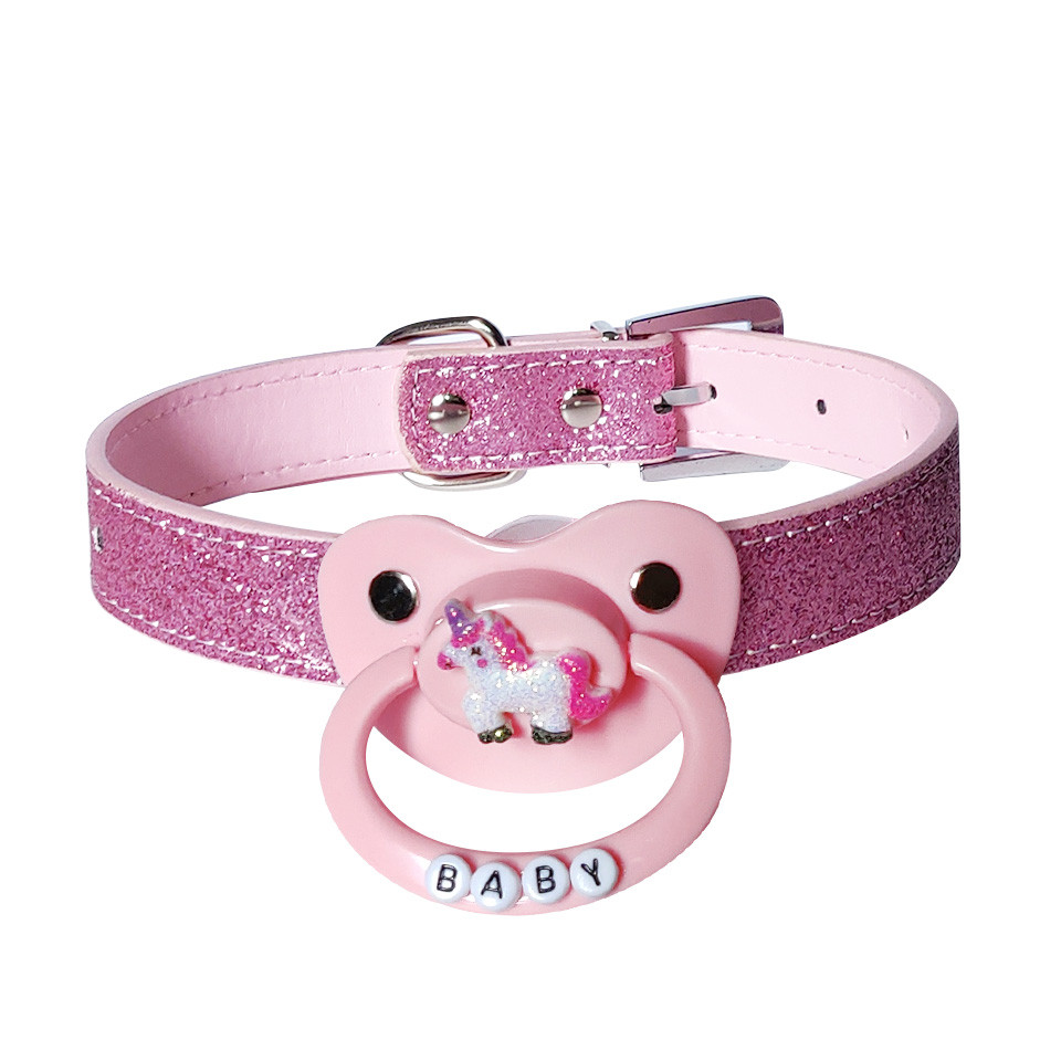 DDLG Gag Pacifier Adult Size Pacifier Belt Collar Adult Baby Silicone Pacifiers Plus Large Dummy Gag