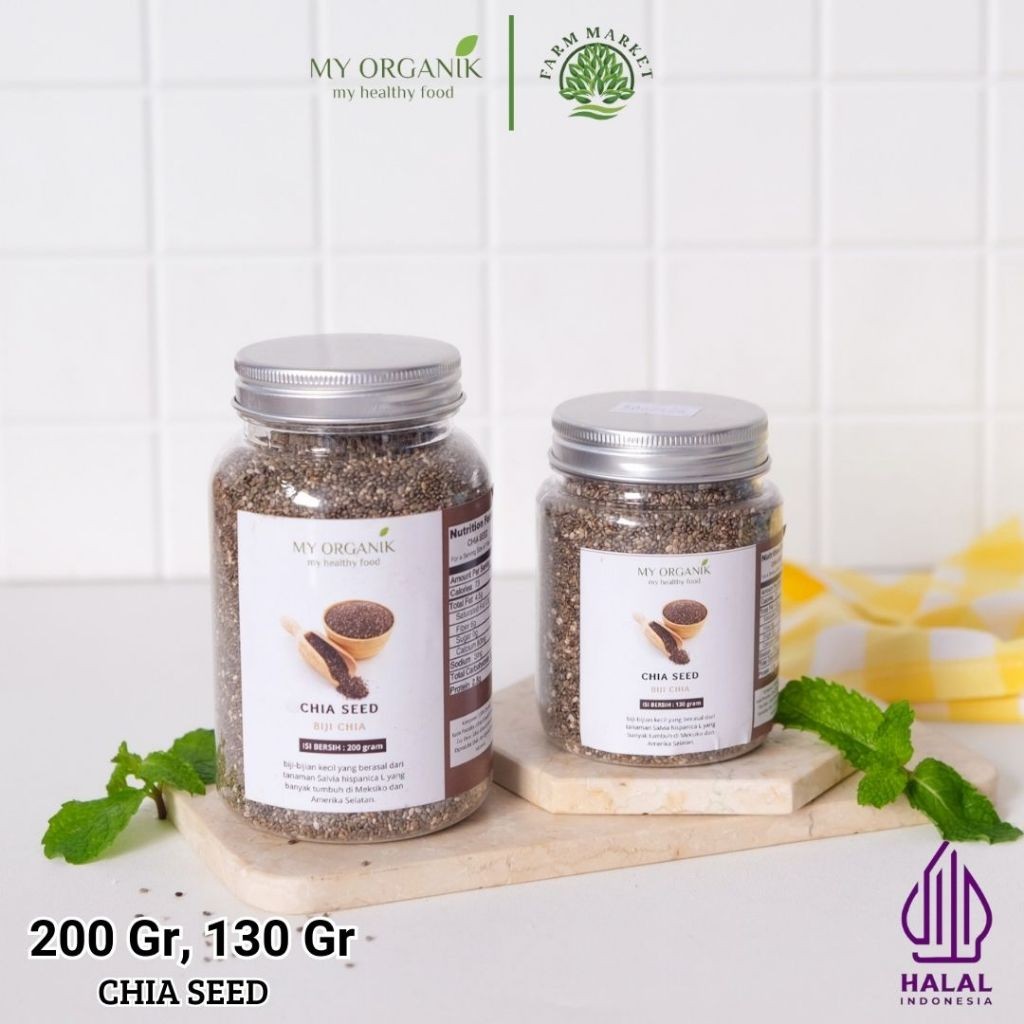 

My Organik Chia Seed Grade A Premium 200 gram Black Chia Seed ORGANIK 120 gram