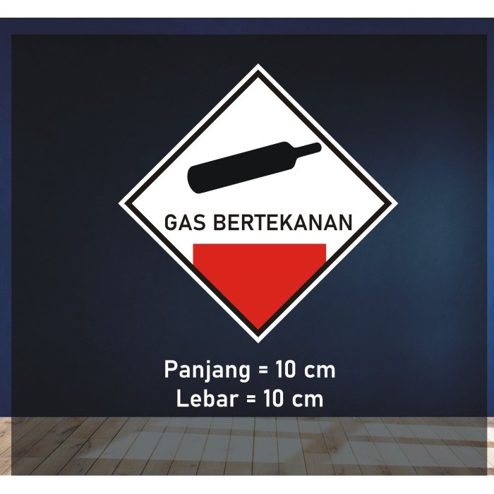 

Sticker Gas Bertekanan 10x10cm - Label B3