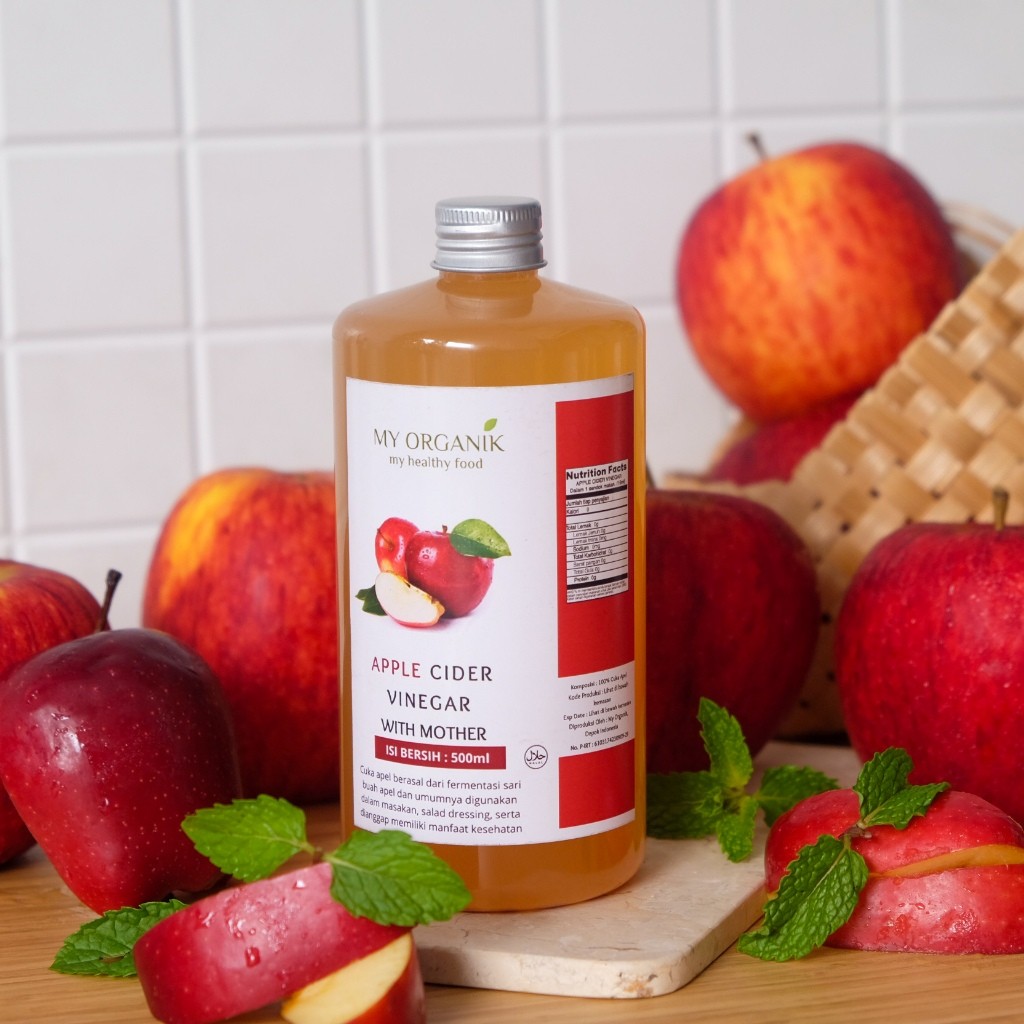 

My Organik Cuka Apel Untuk Diet Apple cider vinegar with mother Tanpa campuran 250ml