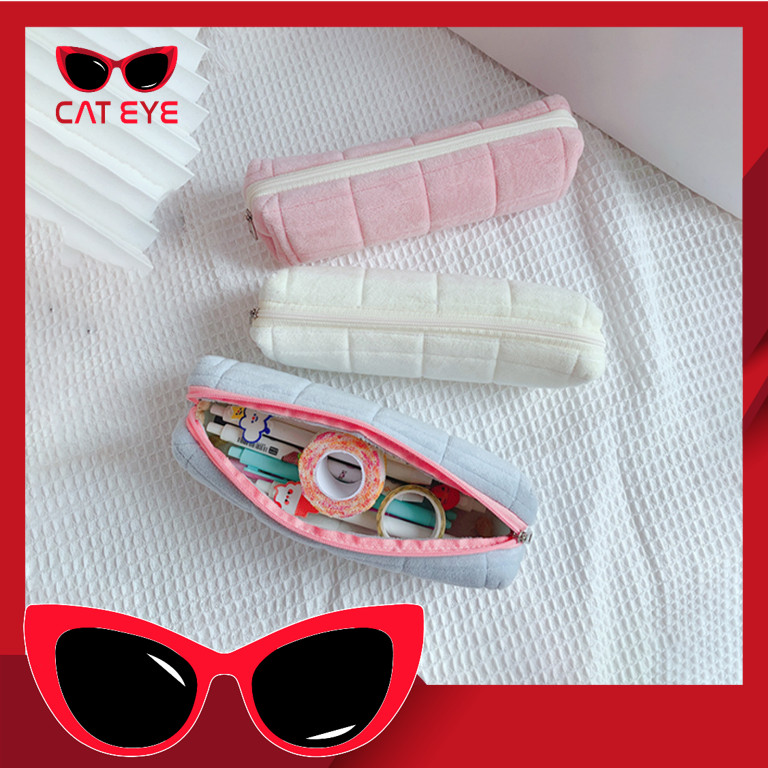 

PROMO - T5958 Tempat Pouch Pillow Korea / Kotak Pensil Sleting Velvet Aesthetic Pastel / Kotak Pensil Bulu / Make Up Pouch