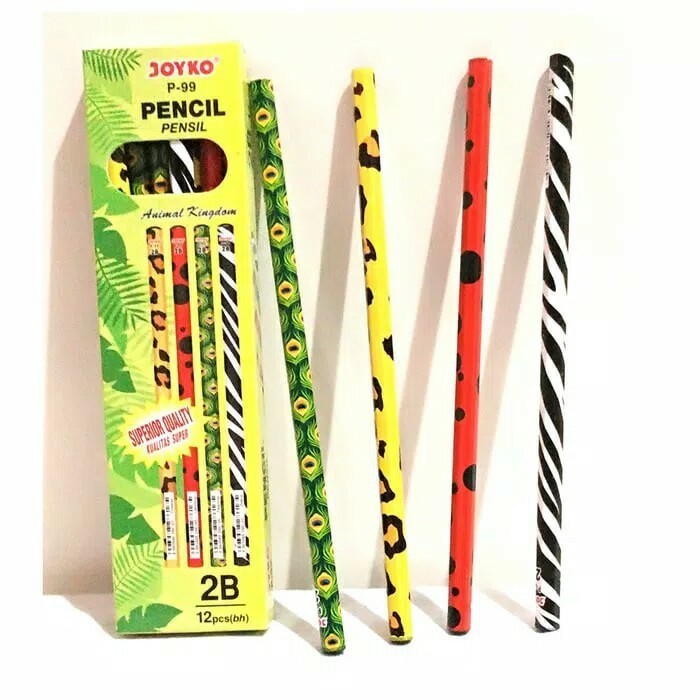 

JOYKO P-99 PENCIL 2B ANIMAL KINGDOM 4 Motif SHABG