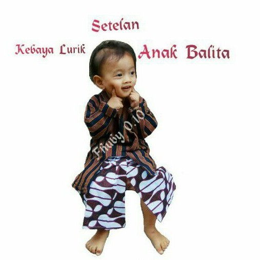LURIK Setelan Kebaya Lurik Anak Balita // Kebaya Adat Anak // Kebaya Lurik+Rok Putih