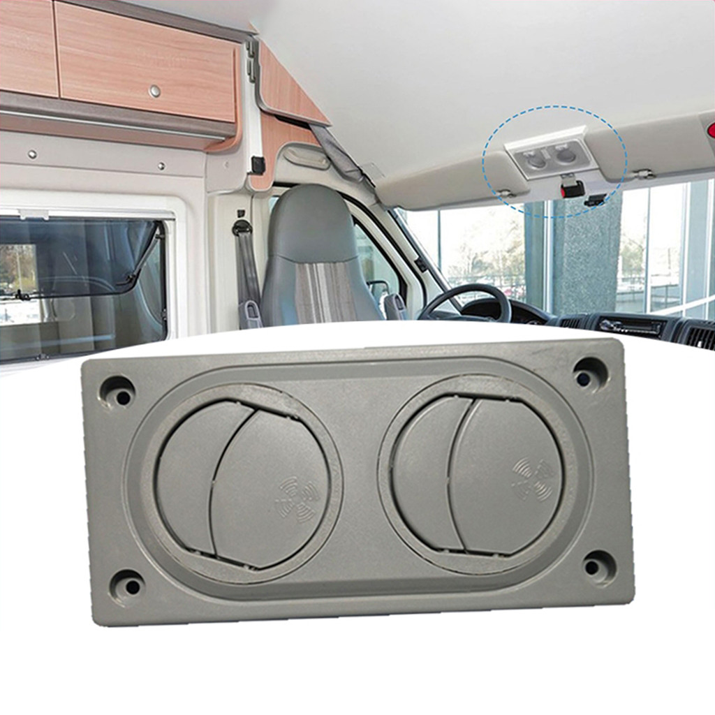 lubang angin ac mobil Kisi Ac Bus Penutup sakelar volume udara yang dapat disesuaikan Dual air outle