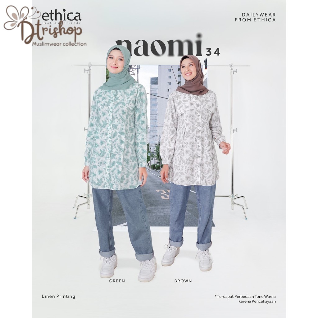 Ethica Tunic Naomi 34 Atasan Muslim Wanita Terbaru by Ethica