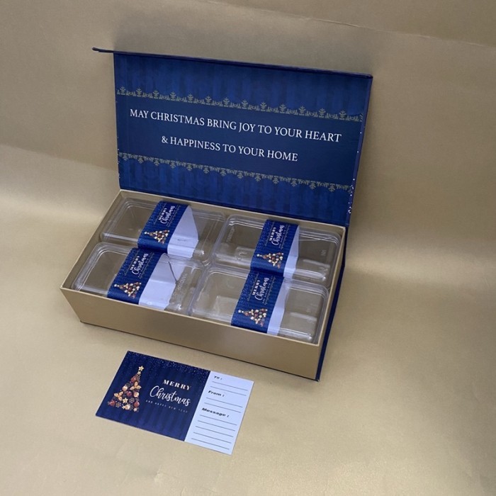 

TP Dus Gift Box Parcel 4 Toples Kue kering Hampers Hardbox Hantaran Natal