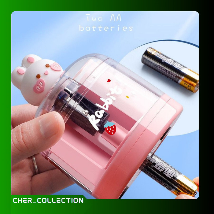 

Rautan Pensil Electric Dan Manual Lucu / Rautan Otomatis Lucu - Biru