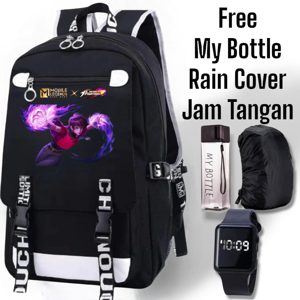 HIJAZ BAG - TAS SEKOLAH ANAK LAKI LAKI PEREMPUAN TAS SEKOLAH ANAK SD  MOBILE LEGEND SKIN KOF TERBARU