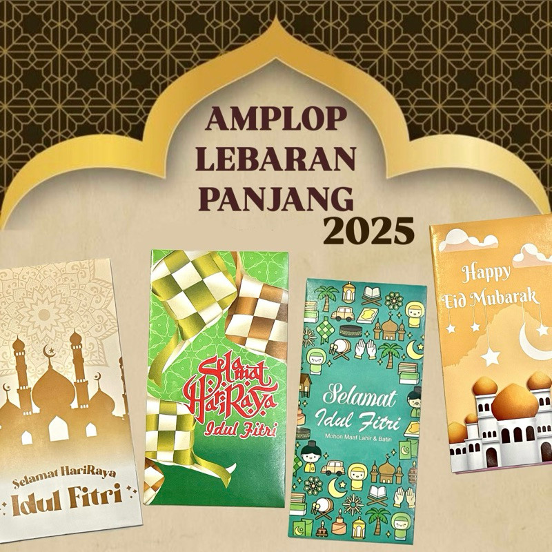 

TERBARU 10pcs Amplop Lebaran Panjang 2025 / Amplop Idul Fitri Tahun Baru / Amplop Selamat Hari Raya 2025 Ramadan Kareem / Angpau Eid Mubarak / Amplop Mesjid Minal Aidin Wal Faizin / Amplop Lucu Mesjid Baru Kuromi Sanrio Anak Cewe Cowok Ready Stock