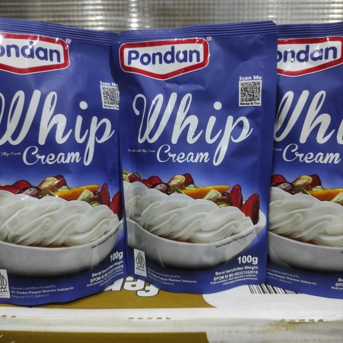 

whip cream bubuk pondan 100gr