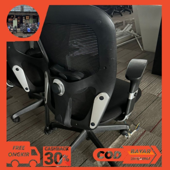 Office chair / Kursi Kantor BENEL SINGAPORE IMPOR 100% ori, bisa Recline dan Tilting, super kokoh ta