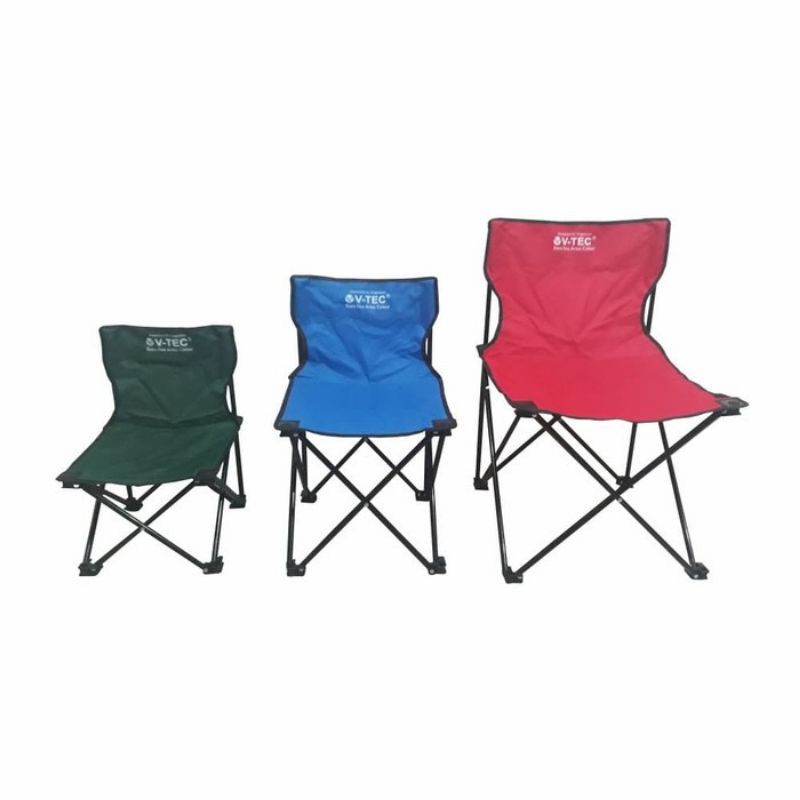 V-tec Kursi Lipat / Kursi Mancing / Kursi Lukis / Kursi Lipat Outdor Kecil Sedang Besar