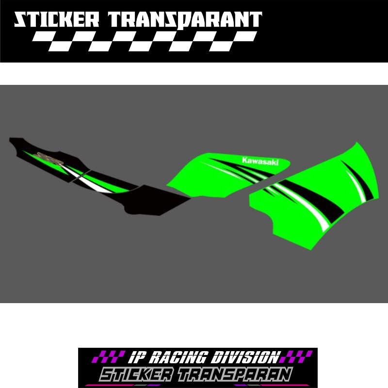 STRIPING STICKER NINJA SSR KRR THAILAND SIMPLE TRANSPARAN