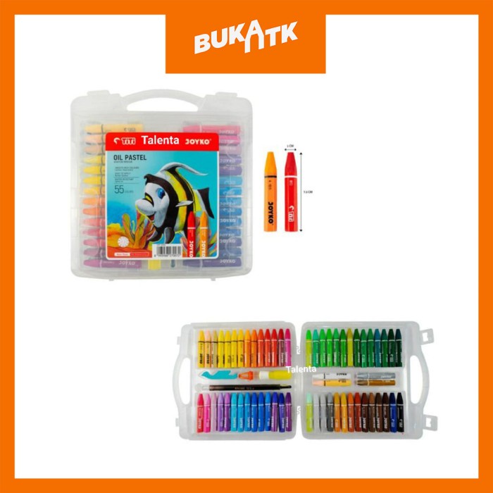 

[New] oil pastel crayon utk mewarnai titi isi 55 wrn Joyko'