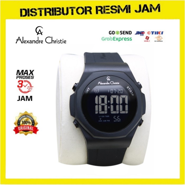 Jam Tangan Pria Alexandre Christie AC 9359 AC9359 Full Black