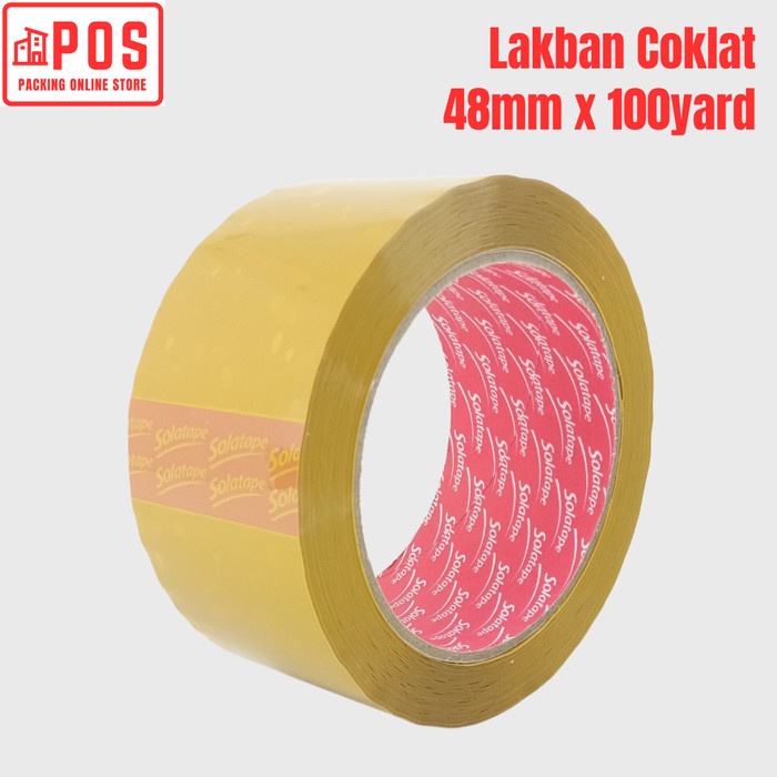 

Lakban Coklat 2inch 48mmx100yard | Solatape