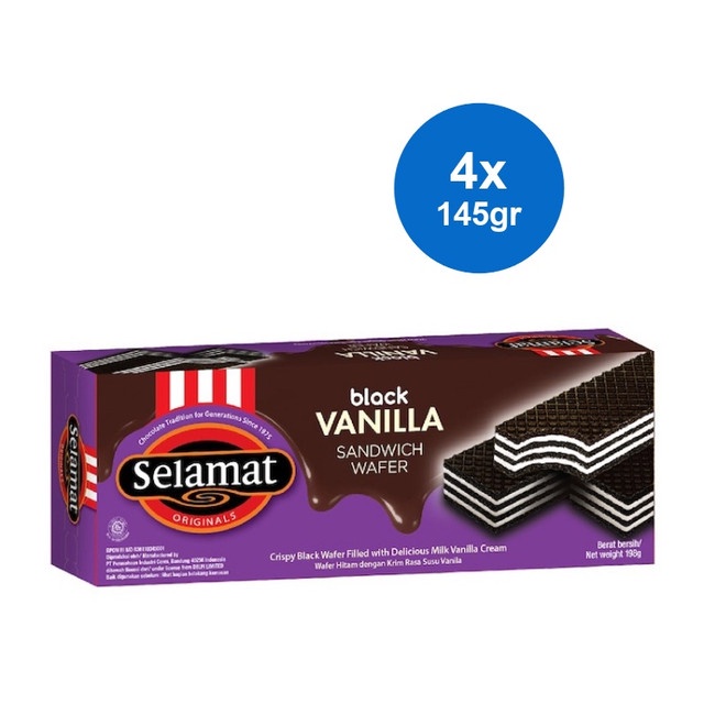 

Selamat Wafer Black Vanilla 4 x 145 gr