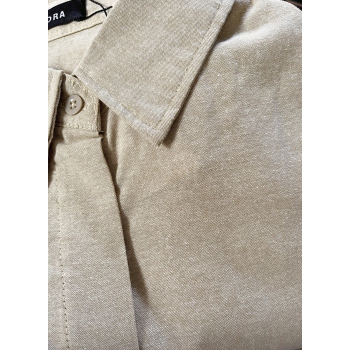 Kemeja Wanita Oversize Ixora Yoru Oversized Shirt Polos - Khaki