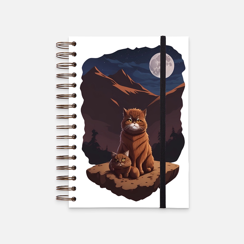 

Hard Cover Notebook kucing coklat