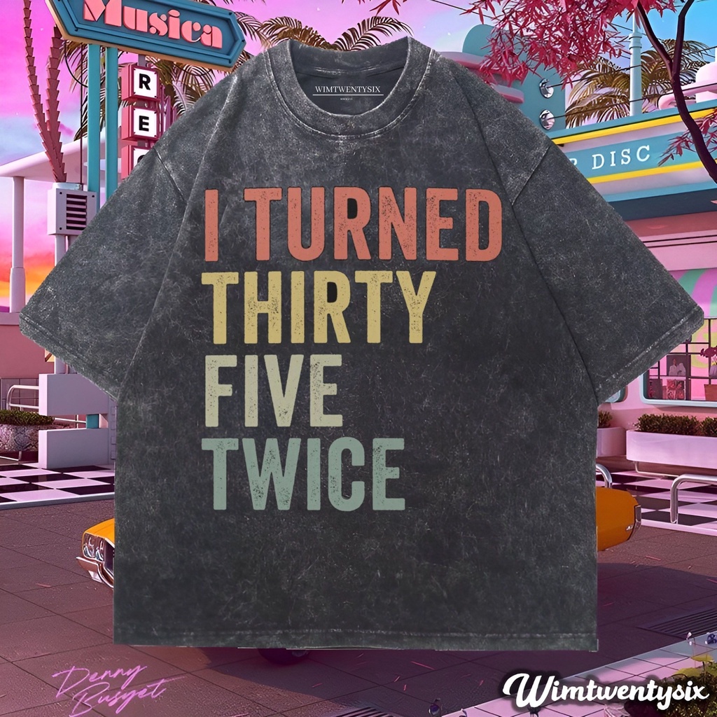 Wimtwentysix “twice turned” kaos oversized washing | vintage tee