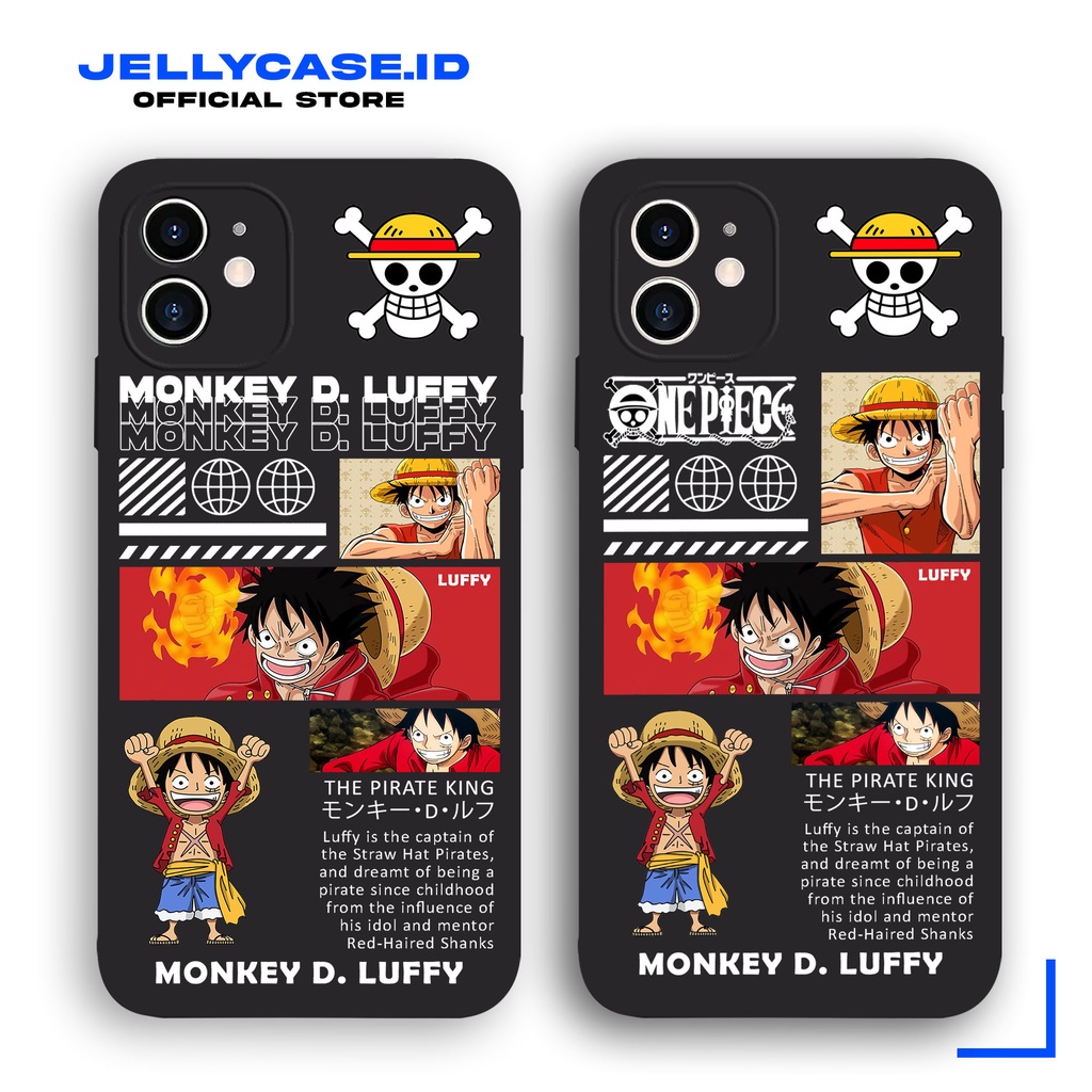 Soft Case Infinix Note 30 Hot30 Smart 7 Smart5 Hot10Play Hot 9 Play Note12 JE095 Monkey D Luffy Gold Softcase HP Aesthetic Casing Jelly Anime Kartun CameraPro