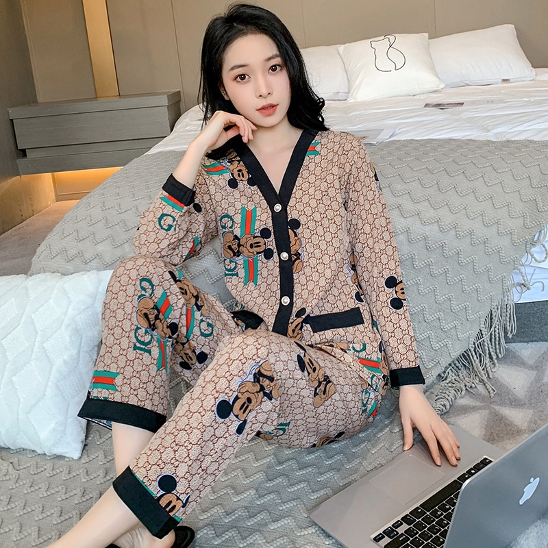 MPP Makmur Pusat Piyama P457 - M10/MX10 - Piyama Wanita Dewasa Model Kancing Depan Mewah Lengan Panj