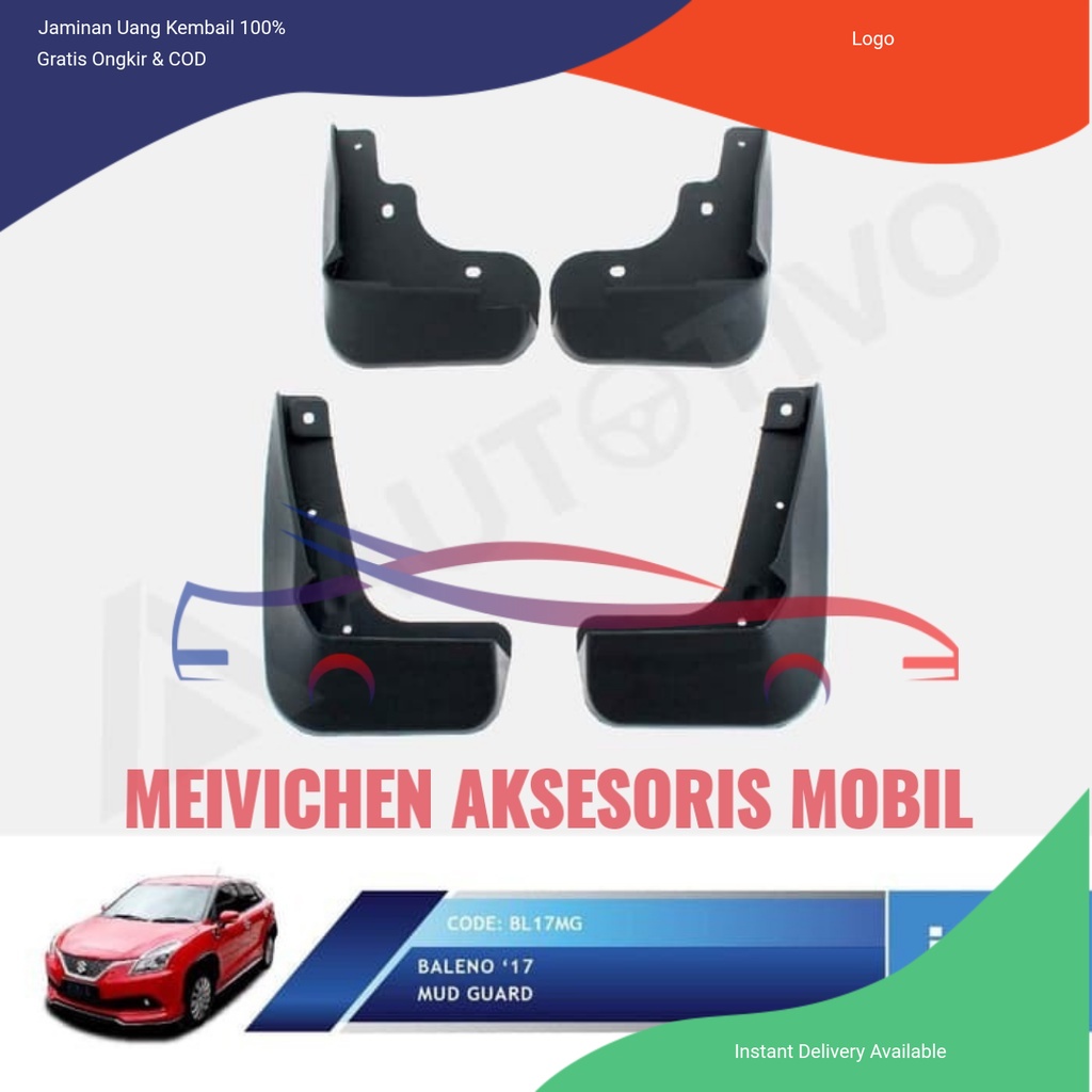 Mud Guard Suzuki Baleno Hatchback Karpet Penahan Lumpur Aksesoris mobil