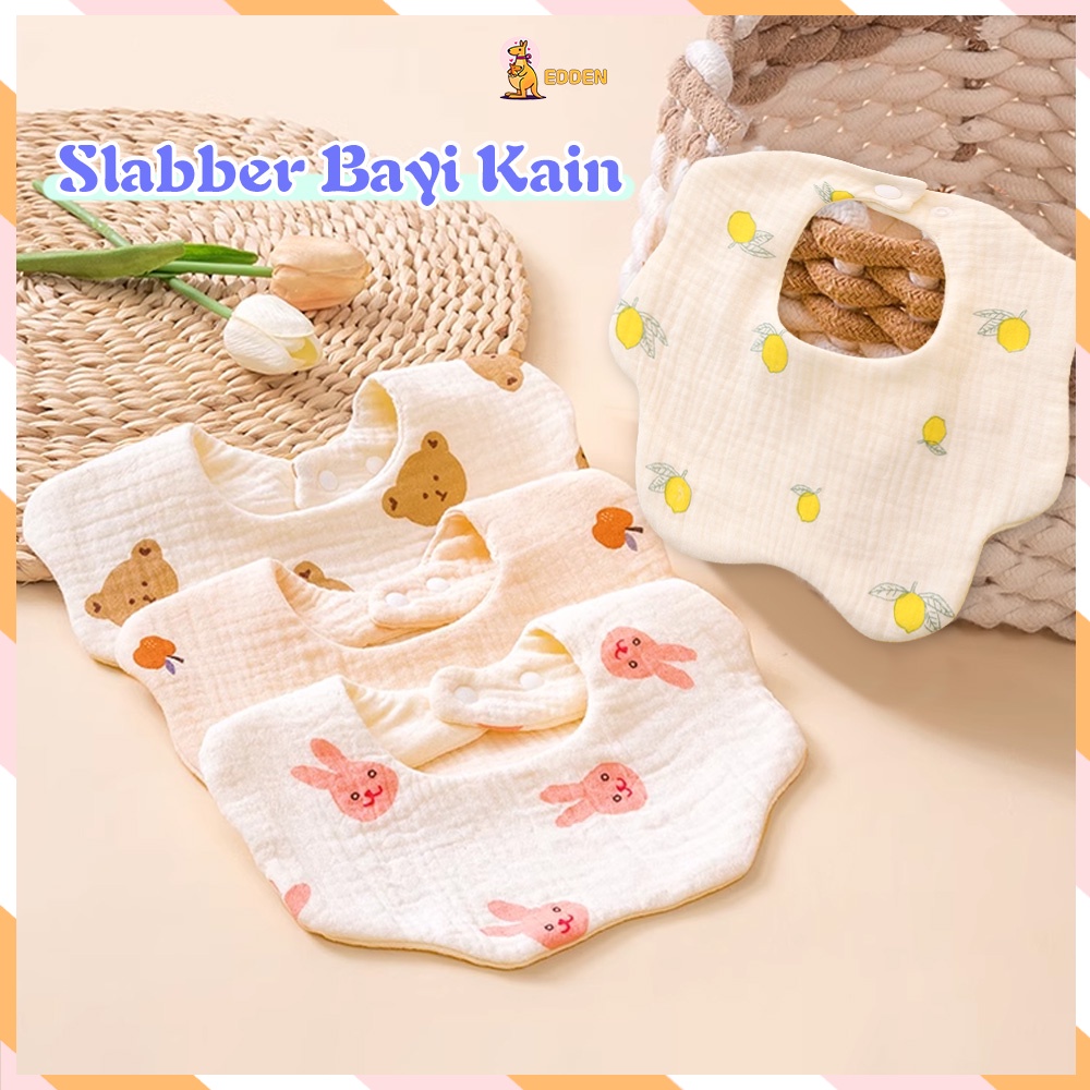 Edden Slabber Bayi Lucu Celemek Makan Bayi Multifungsi
