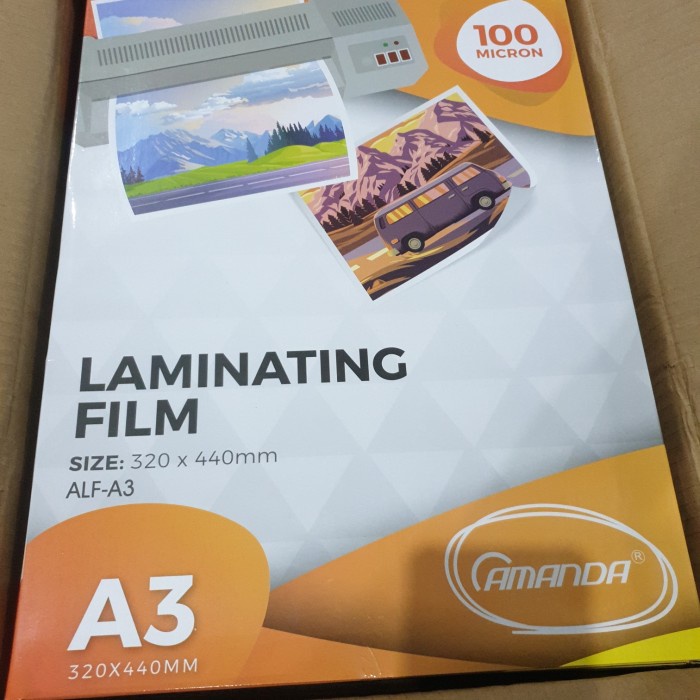 

plastik laminating a3 amanda 100 micron