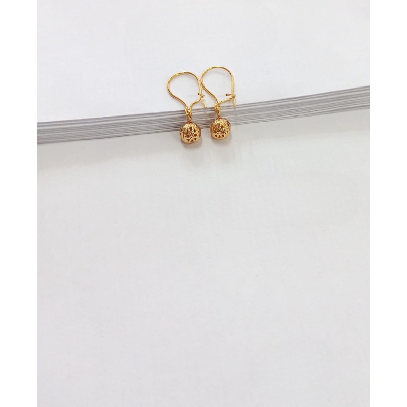 PERHIASAN Anting Gantung Bulat