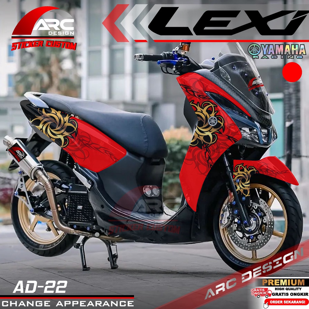 (COD) TERBARU Decal Sticker Yamaha Lexi Fullbody - Dekal Stiker Variasi Motor Maxi LEXI Full Body Mo