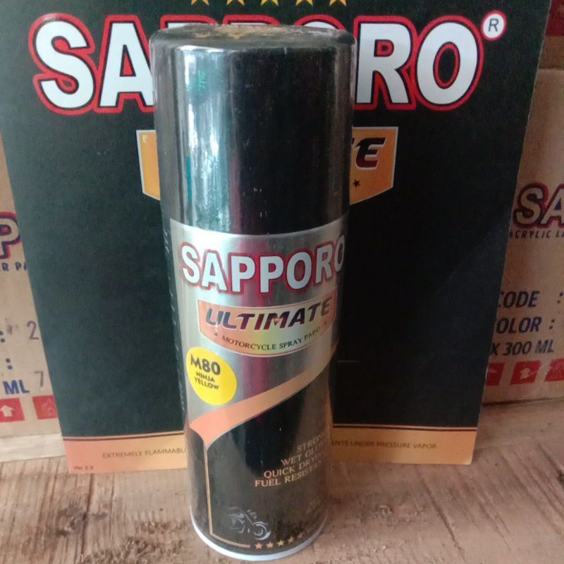 

SAPORO SAPPORO ULTIMATE M80 NINJA YELLOW KUNING NINJA 400ml Cat Semprot Spray Pilok Pilox Aerosol