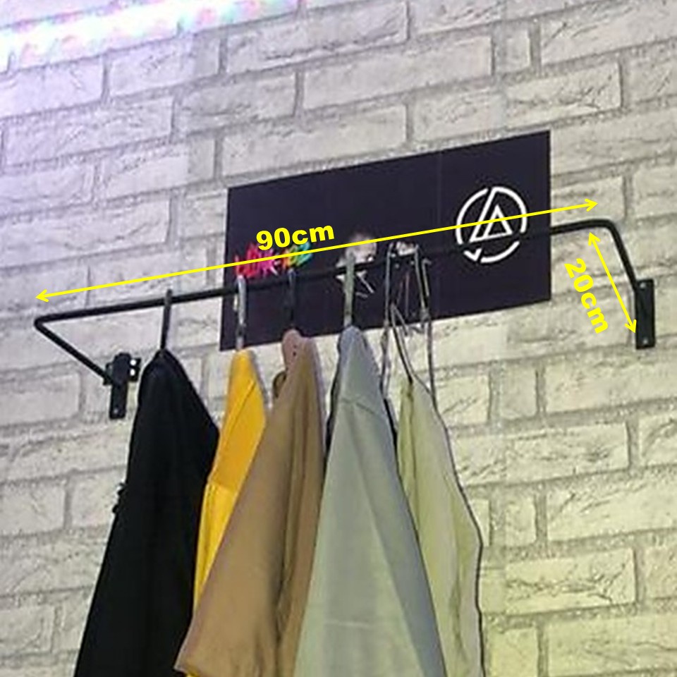 Dekorasi estetik Castok Gantungan Baju 90cm x 22cm - Gantungan Baju Tempel Tembok - Gantungan Baju T