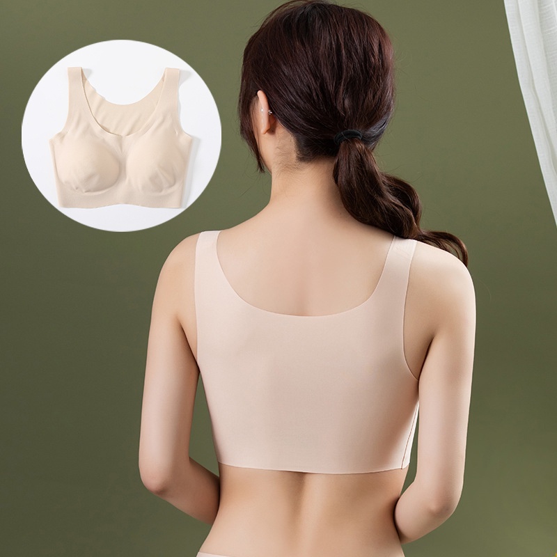 YOROYAL Bra Seamless Pakaian Dalam Wanita BH Bra sutra es gaya Jepang BH Jumbo (S-XXL)  Bisa COD Y53