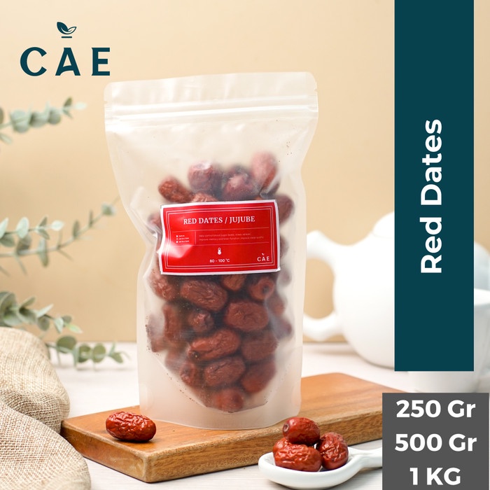 

Dried Red Dates Kurma Merah Jujube Angco Hong Zao Buah Fruit Herbal 250 Gram - 1Kg