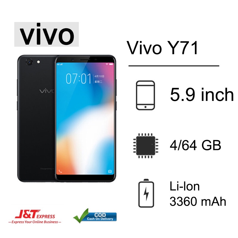 hp murah Vivo y71 ram  6/128gb 5.9 inch smartphone Garansi Supplier
