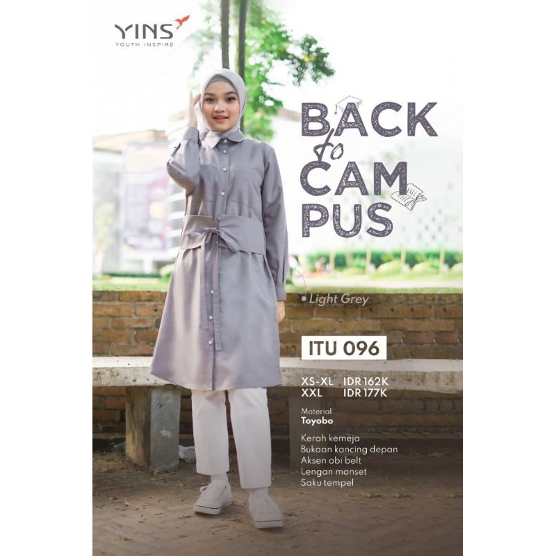 Tunik Wanita Terbaru 2023 Lengan Panjang Yins Nibras Bahan Toyobo  ITU 96