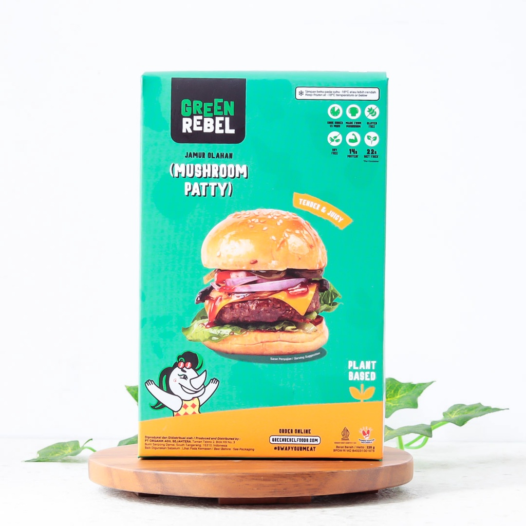 

Mushroom Patty Jamur Olahan - GREEN REBEL
