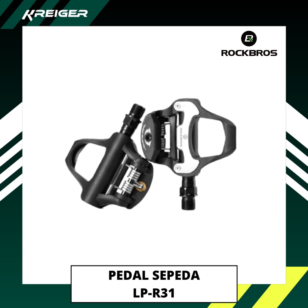 Pedal Sepeda Rockbros LP-R31 KEO Cleat Clover Shimano Adaptor Clipper Bearing Sepedah Spedah Pedals 