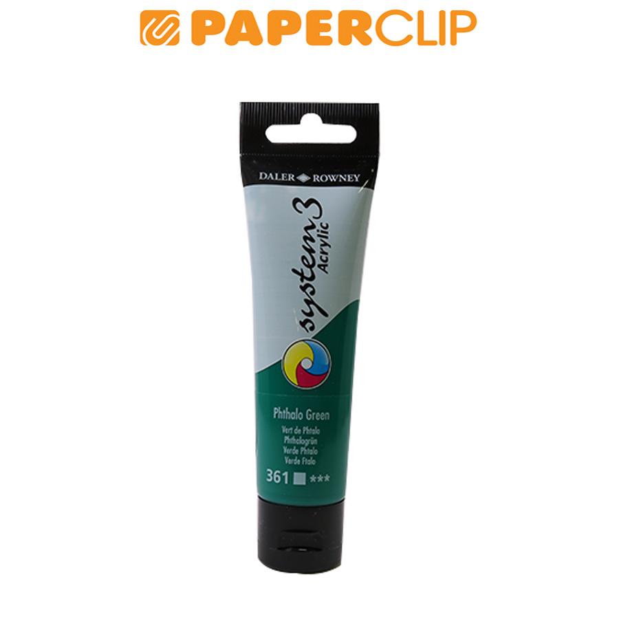 

ACRYLIC COLOR DALER ROWNEY SYSTEM3 59ML 129059361 PHTHALO GREEN