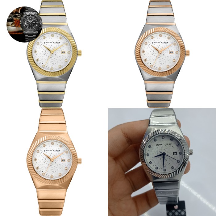 Jam Tangan Wanita Christ Verra CV 922707L CV 922707 Original
