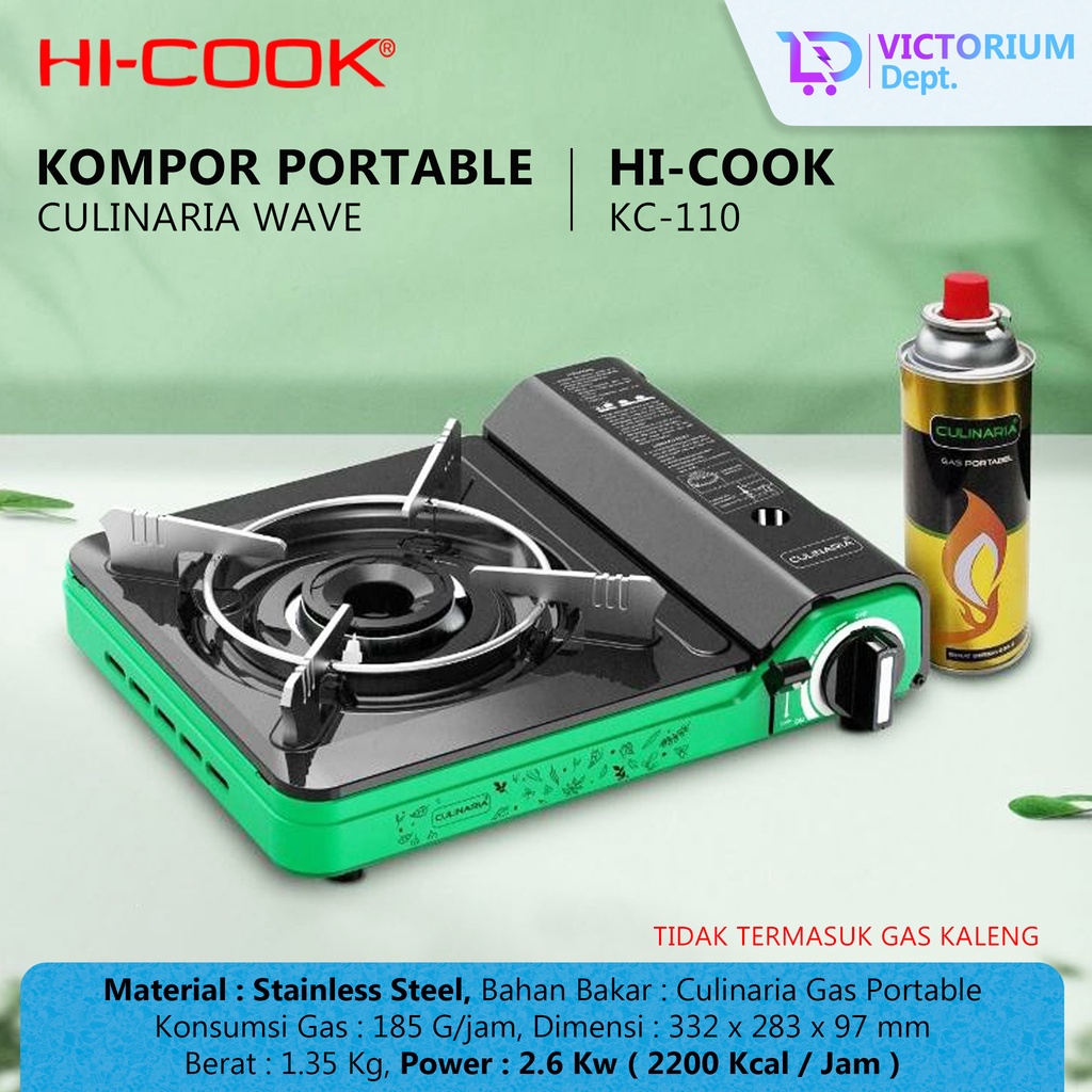 Victorium Dept - HI-COOK Kompor Gas Portable CULINARIA MAVE KC-110