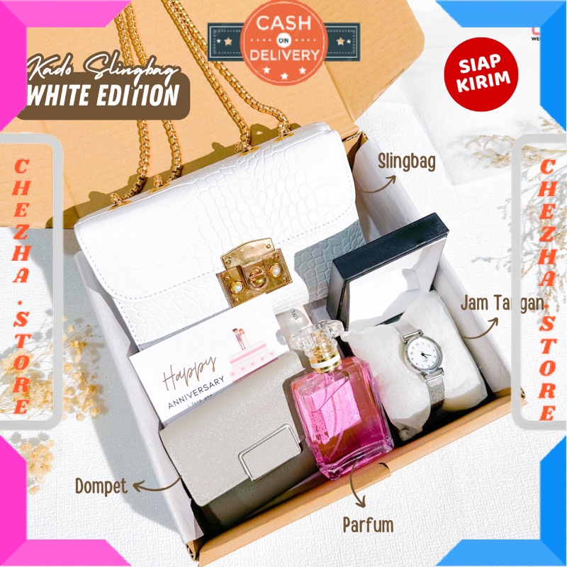 

BINGKISAN KADO ULTAH PASANGAN PACAR ISTRI MANTAN ISIAN MINI DAN BESAR / Hampers Tas Cewe | Kado Sling Bag Cewe | Hadiah Ulang Tahun Wanita | Gift Graduation Anniversary [ANNE] / BONUS GIFT CRAD UCAPAN