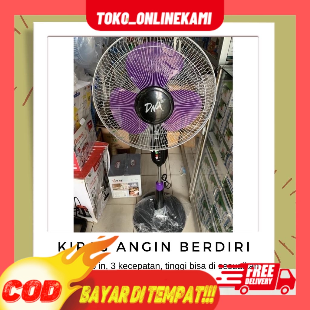 kipas angin berdiri 16in Stand fan kaki bulat/Kipas Angin Berdiri 16 inch UK Besar DNA/KIPAS DINDING
