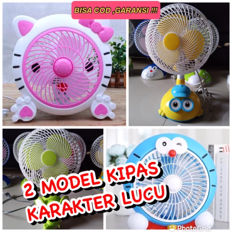 Kipas Angin Karakter 10 inchi / Kipas karakter besar / Kipas angin karakter berdiri