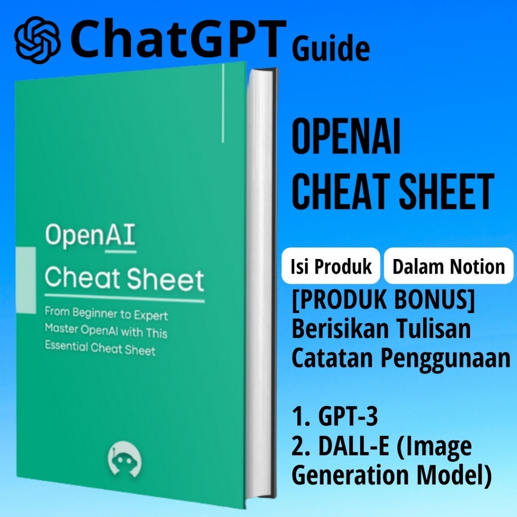 

[E4] ChatGPT - OpenAI Cheat Sheet [Bahasa Inggris]